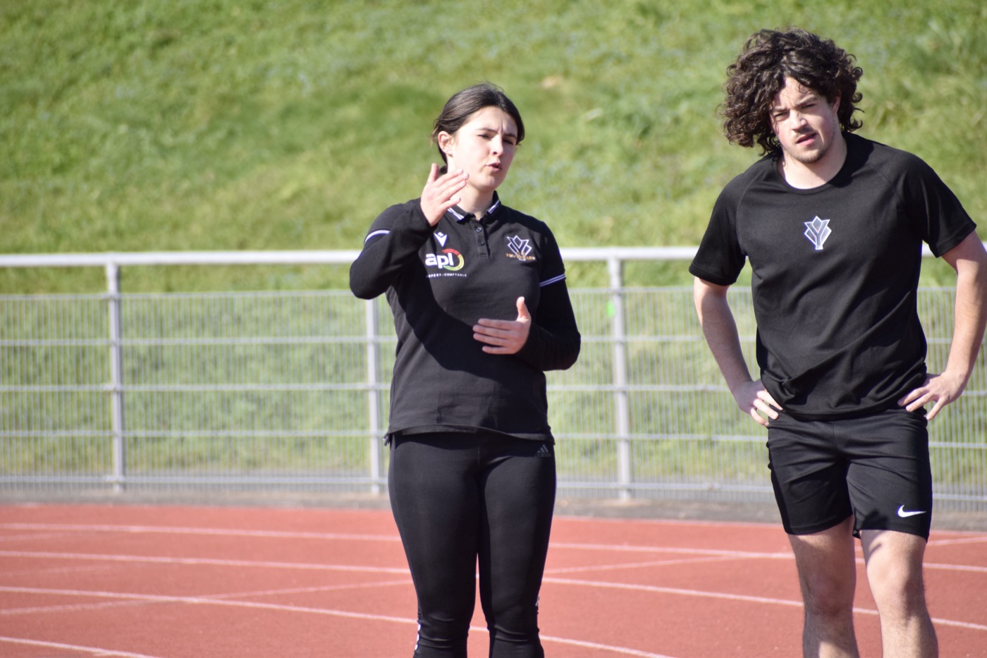 Séance de préparation physique football américain et cheerleading